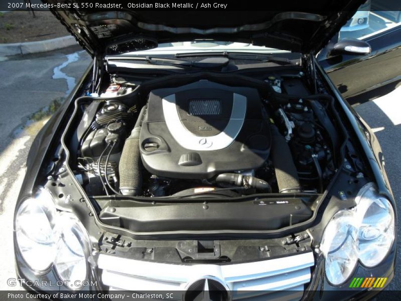 Obsidian Black Metallic / Ash Grey 2007 Mercedes-Benz SL 550 Roadster