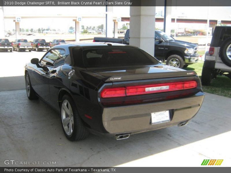 Brilliant Black Crystal Pearl / Dark Slate Gray 2010 Dodge Challenger SRT8