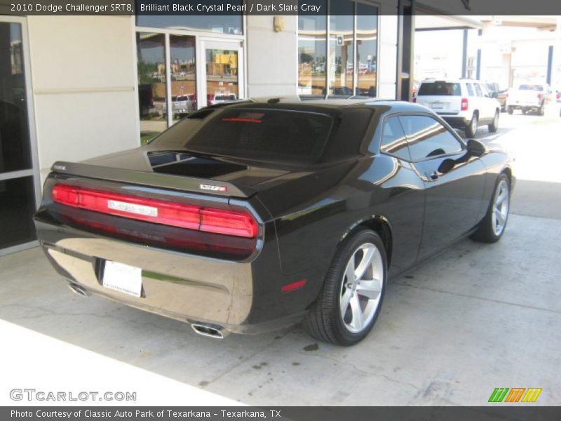 Brilliant Black Crystal Pearl / Dark Slate Gray 2010 Dodge Challenger SRT8