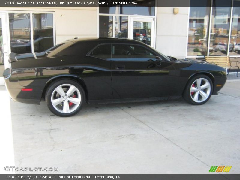 Brilliant Black Crystal Pearl / Dark Slate Gray 2010 Dodge Challenger SRT8