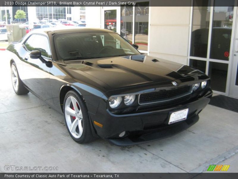 Brilliant Black Crystal Pearl / Dark Slate Gray 2010 Dodge Challenger SRT8