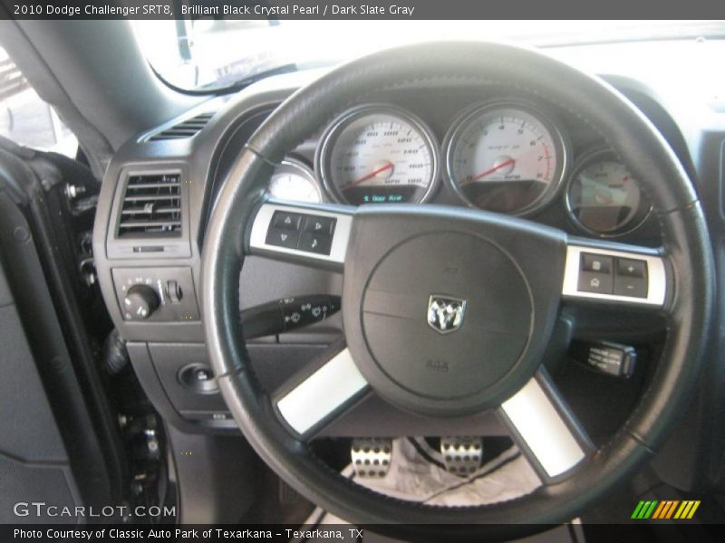 Brilliant Black Crystal Pearl / Dark Slate Gray 2010 Dodge Challenger SRT8