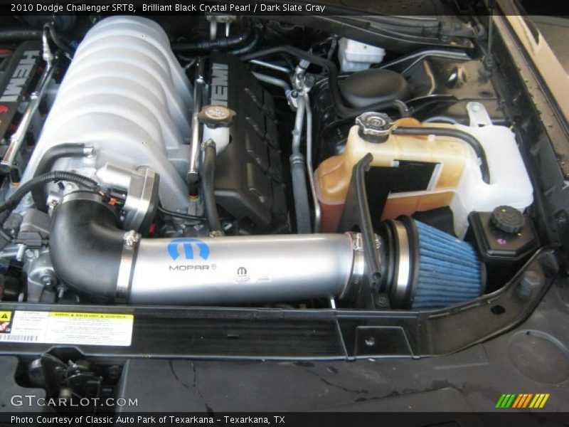 Brilliant Black Crystal Pearl / Dark Slate Gray 2010 Dodge Challenger SRT8