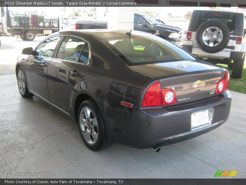Taupe Gray Metallic / Cocoa/Cashmere 2010 Chevrolet Malibu LT Sedan