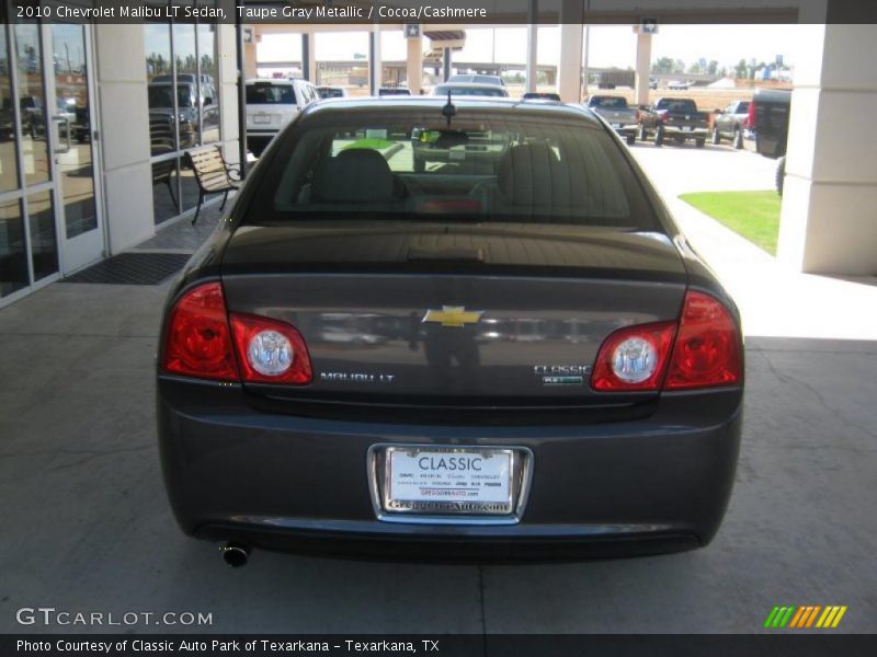 Taupe Gray Metallic / Cocoa/Cashmere 2010 Chevrolet Malibu LT Sedan
