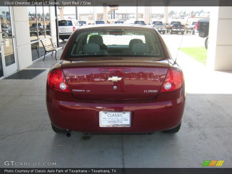 Sport Red / Gray 2009 Chevrolet Cobalt LT Sedan