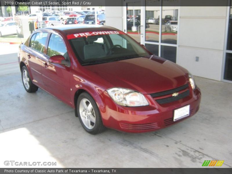 Sport Red / Gray 2009 Chevrolet Cobalt LT Sedan