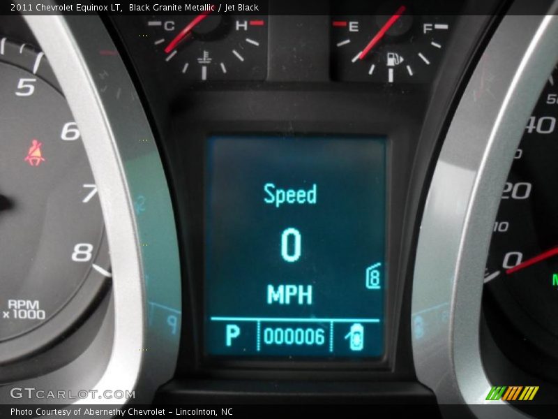 Black Granite Metallic / Jet Black 2011 Chevrolet Equinox LT