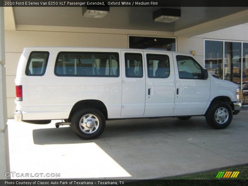 Oxford White / Medium Flint 2010 Ford E Series Van E350 XLT Passenger Extended