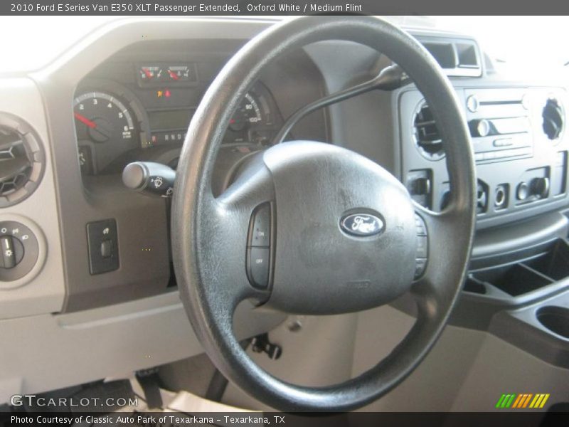 Oxford White / Medium Flint 2010 Ford E Series Van E350 XLT Passenger Extended
