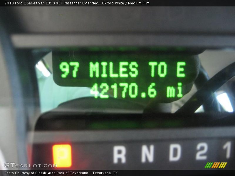 Oxford White / Medium Flint 2010 Ford E Series Van E350 XLT Passenger Extended
