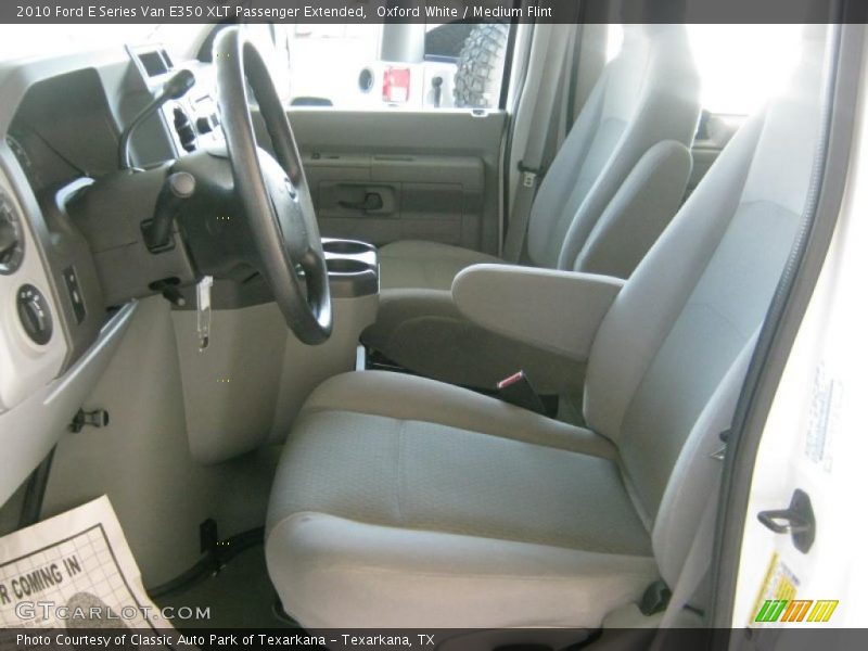 Oxford White / Medium Flint 2010 Ford E Series Van E350 XLT Passenger Extended
