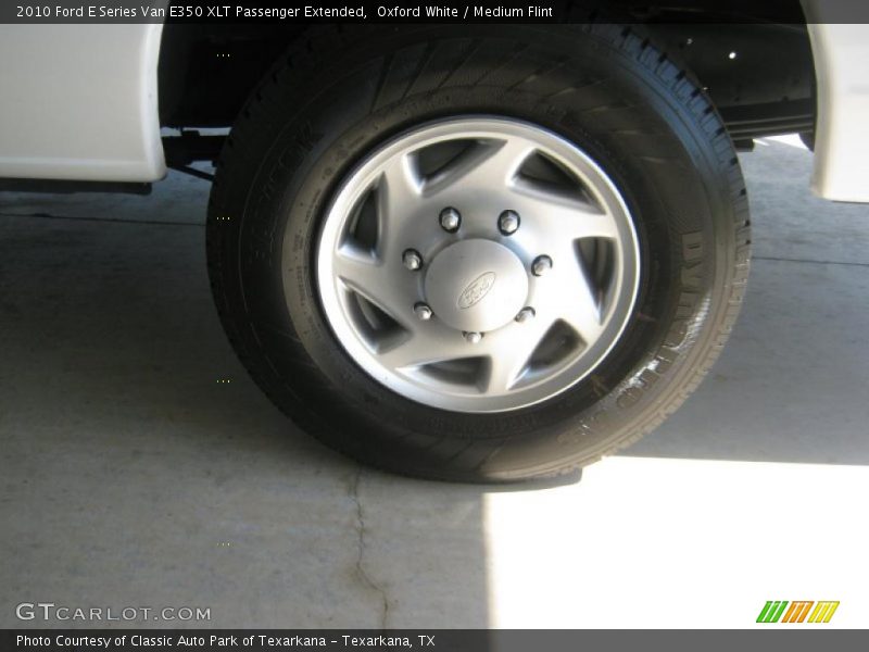 Oxford White / Medium Flint 2010 Ford E Series Van E350 XLT Passenger Extended