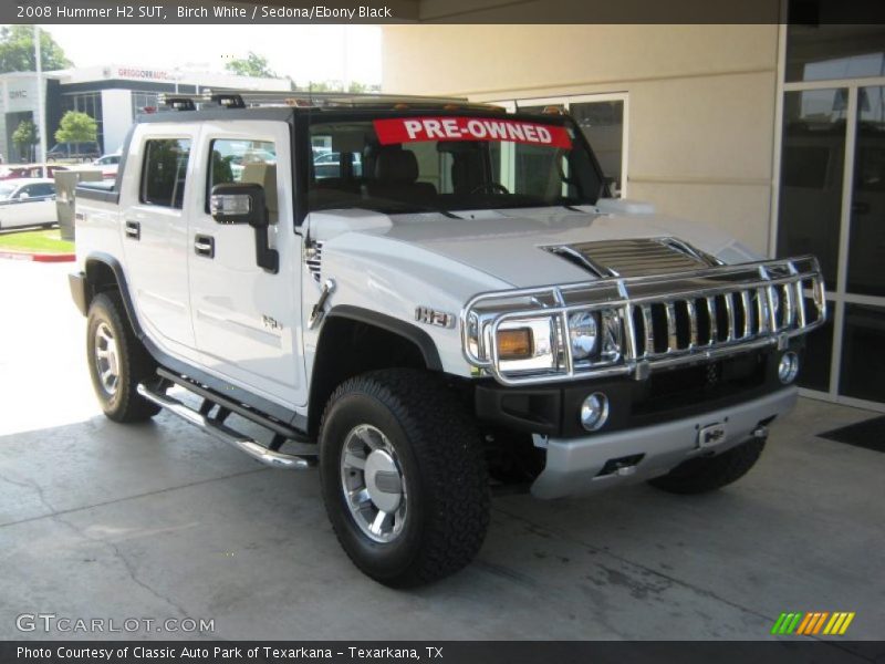 Birch White / Sedona/Ebony Black 2008 Hummer H2 SUT