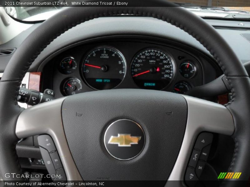 White Diamond Tricoat / Ebony 2011 Chevrolet Suburban LTZ 4x4