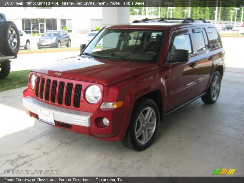 Inferno Red Crystal Pearl / Pastel Pebble Beige 2007 Jeep Patriot Limited 4x4