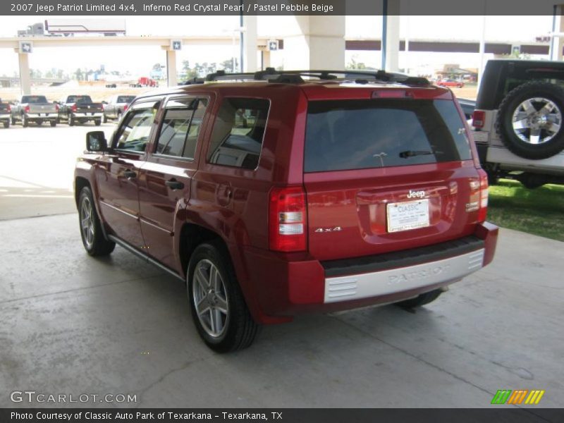Inferno Red Crystal Pearl / Pastel Pebble Beige 2007 Jeep Patriot Limited 4x4