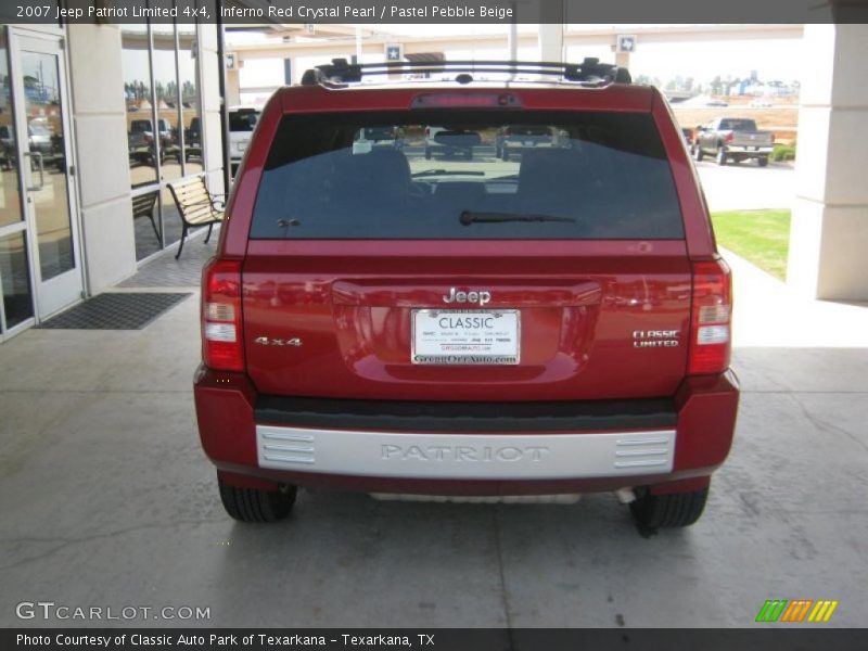 Inferno Red Crystal Pearl / Pastel Pebble Beige 2007 Jeep Patriot Limited 4x4
