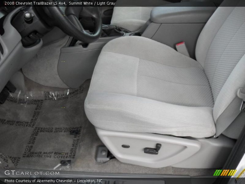 Summit White / Light Gray 2008 Chevrolet TrailBlazer LS 4x4