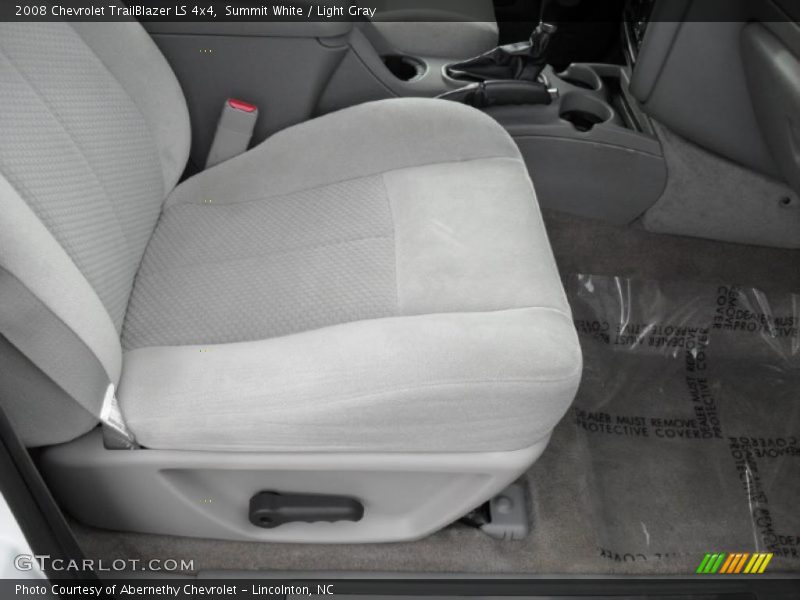Summit White / Light Gray 2008 Chevrolet TrailBlazer LS 4x4