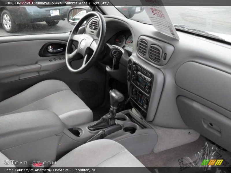 Summit White / Light Gray 2008 Chevrolet TrailBlazer LS 4x4