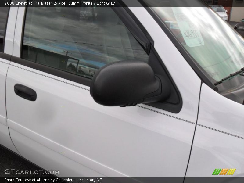 Summit White / Light Gray 2008 Chevrolet TrailBlazer LS 4x4