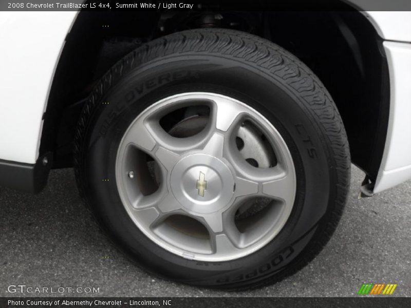 Summit White / Light Gray 2008 Chevrolet TrailBlazer LS 4x4