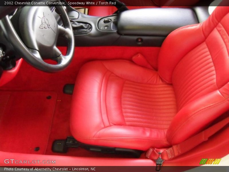 2002 Corvette Convertible Torch Red Interior