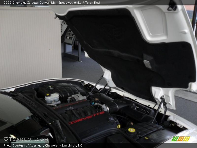 Speedway White / Torch Red 2002 Chevrolet Corvette Convertible
