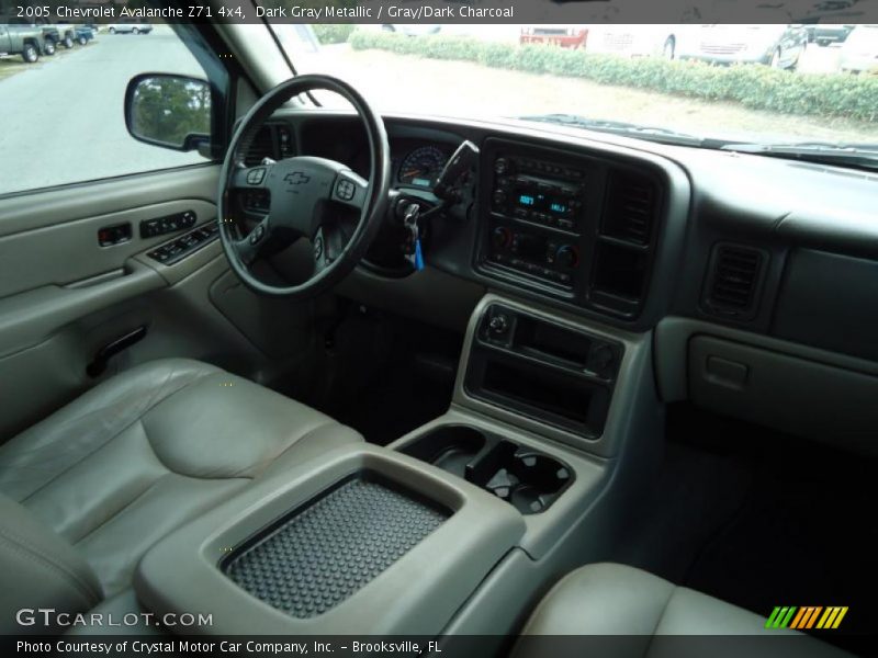 Dark Gray Metallic / Gray/Dark Charcoal 2005 Chevrolet Avalanche Z71 4x4