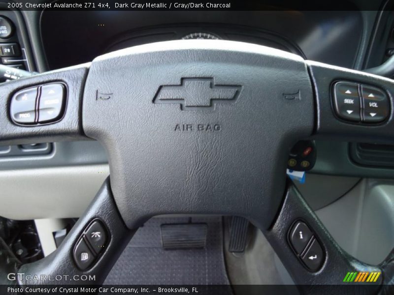 Dark Gray Metallic / Gray/Dark Charcoal 2005 Chevrolet Avalanche Z71 4x4
