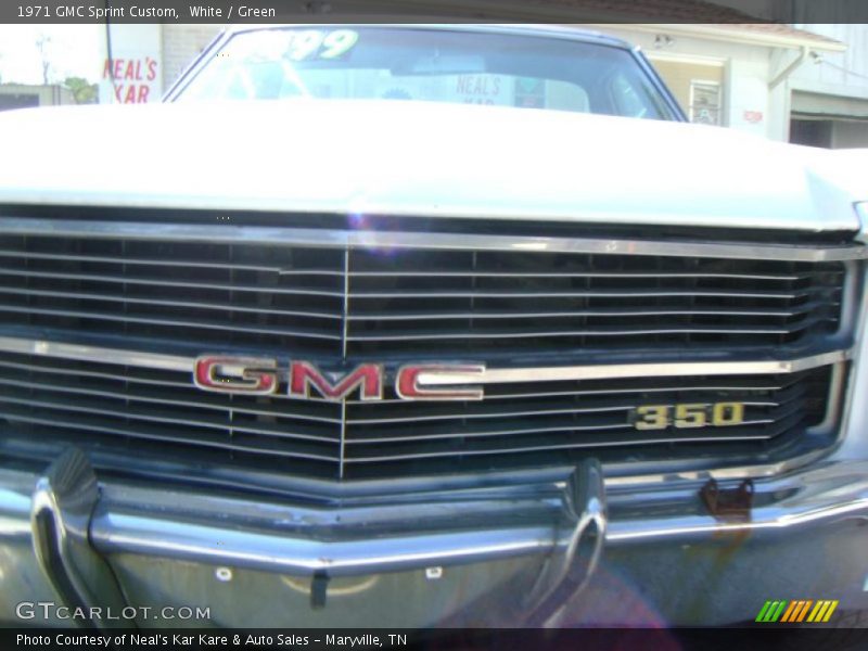 White / Green 1971 GMC Sprint Custom