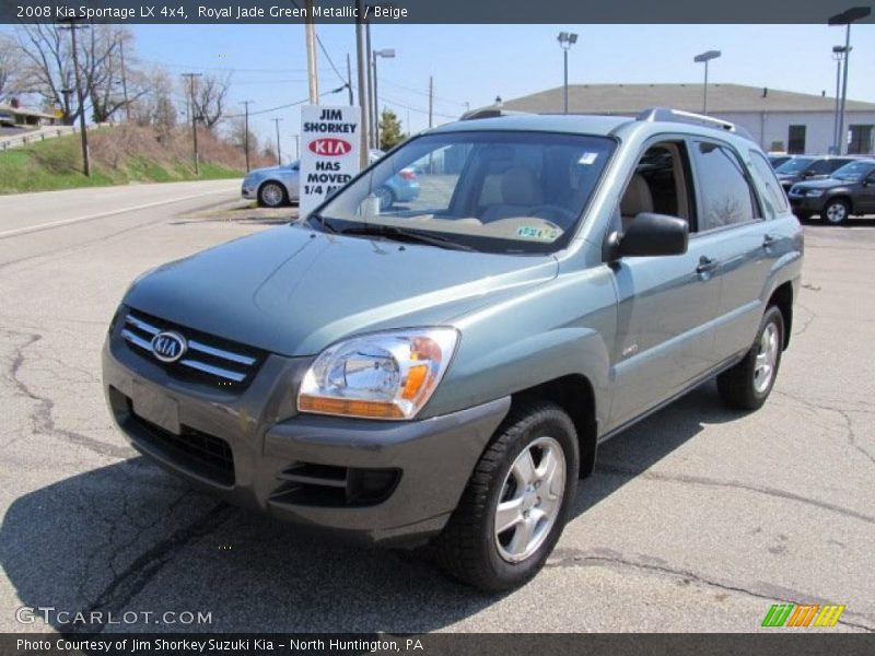 Royal Jade Green Metallic / Beige 2008 Kia Sportage LX 4x4