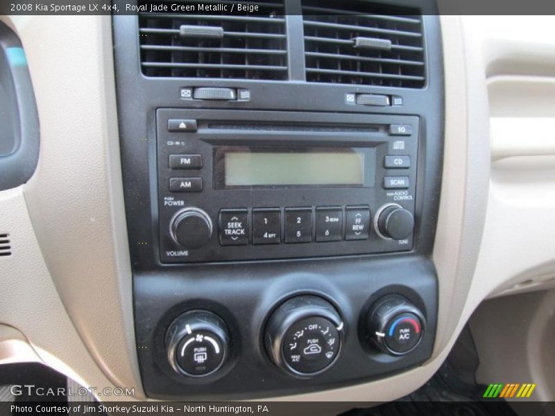 Controls of 2008 Sportage LX 4x4