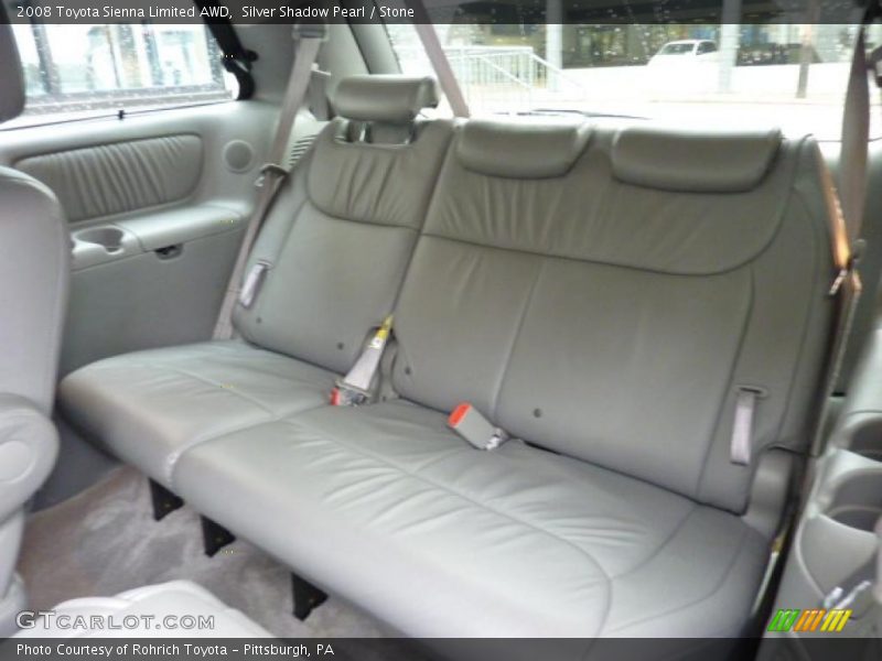 Silver Shadow Pearl / Stone 2008 Toyota Sienna Limited AWD
