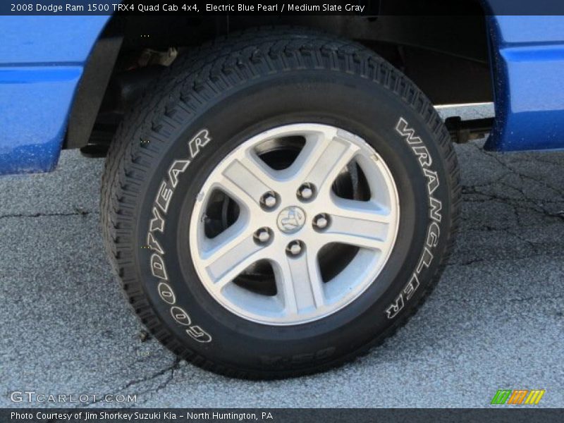 Electric Blue Pearl / Medium Slate Gray 2008 Dodge Ram 1500 TRX4 Quad Cab 4x4