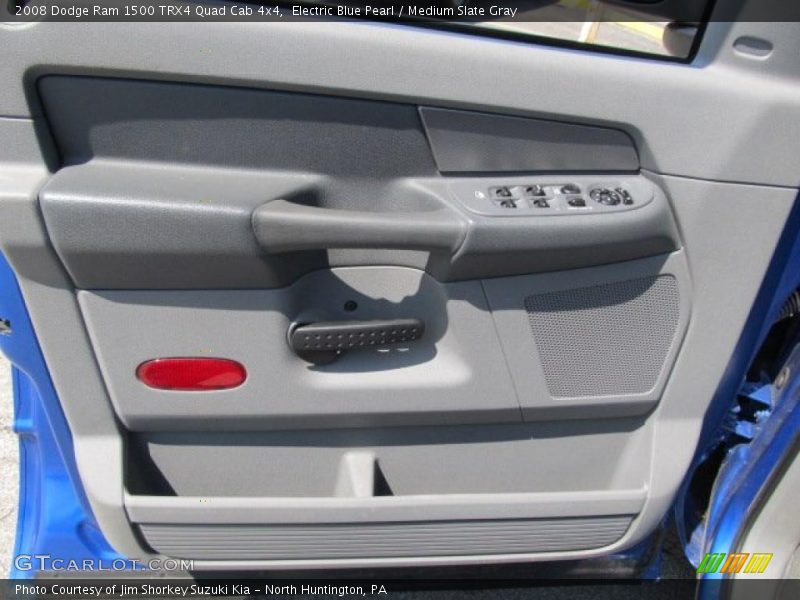 Electric Blue Pearl / Medium Slate Gray 2008 Dodge Ram 1500 TRX4 Quad Cab 4x4