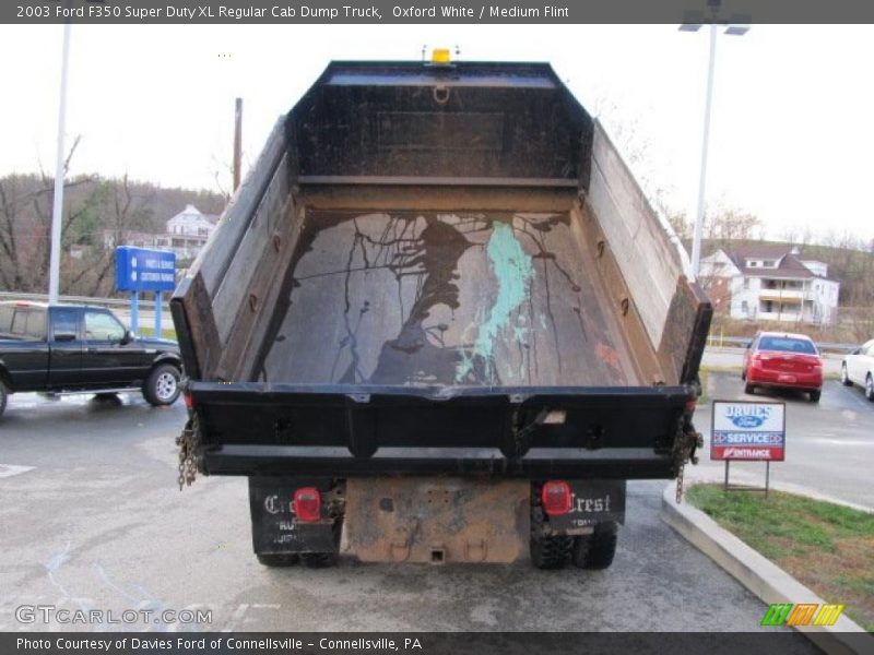 Oxford White / Medium Flint 2003 Ford F350 Super Duty XL Regular Cab Dump Truck