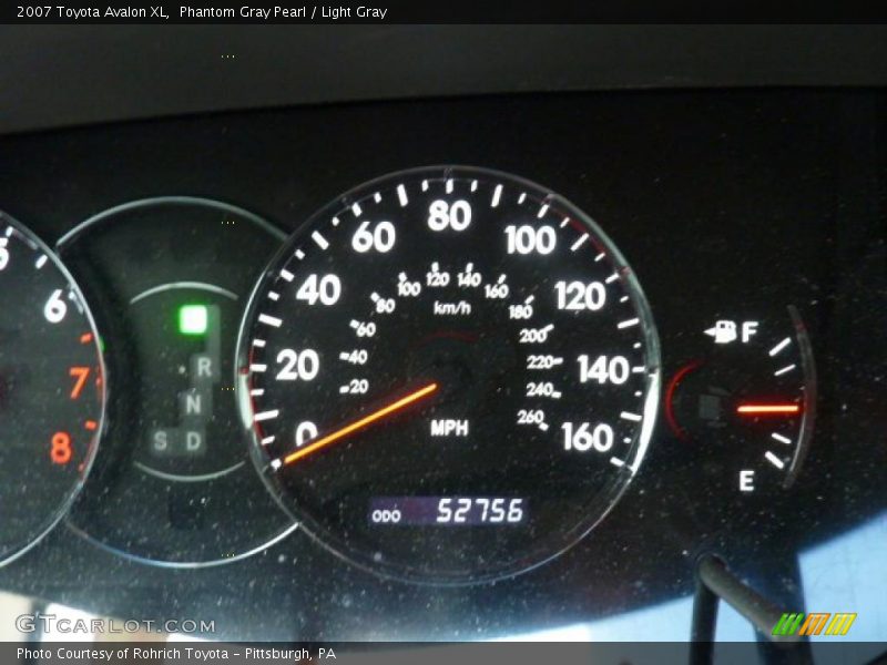 Phantom Gray Pearl / Light Gray 2007 Toyota Avalon XL