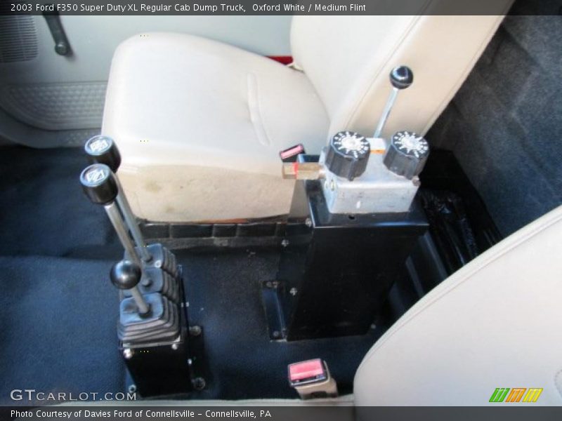 Oxford White / Medium Flint 2003 Ford F350 Super Duty XL Regular Cab Dump Truck