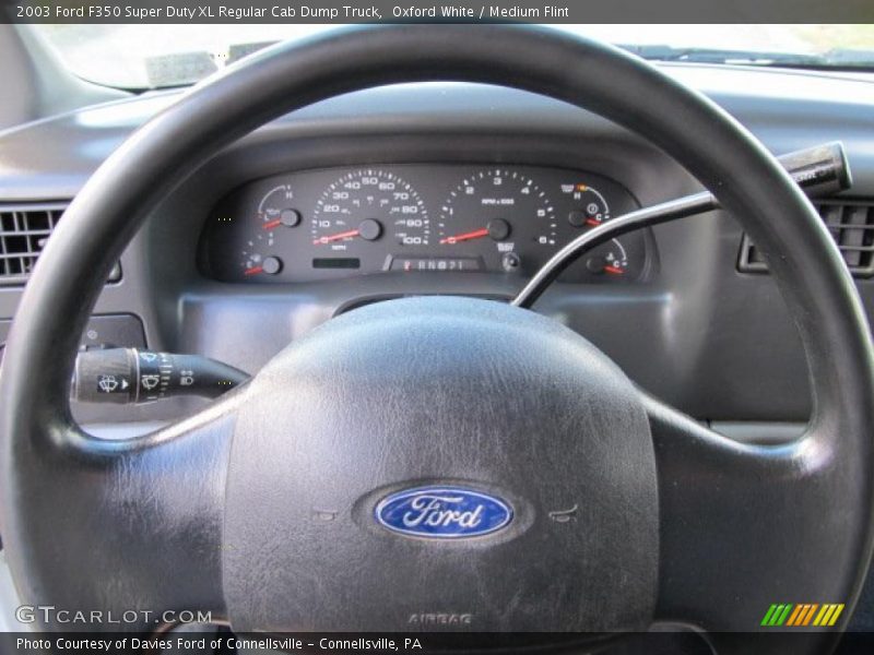 Oxford White / Medium Flint 2003 Ford F350 Super Duty XL Regular Cab Dump Truck