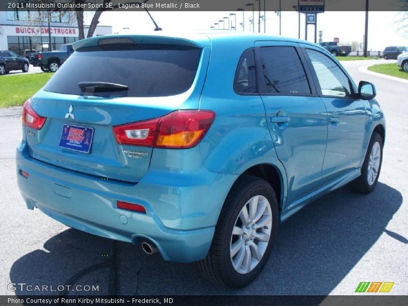 Laguna Blue Metallic / Black 2011 Mitsubishi Outlander Sport SE