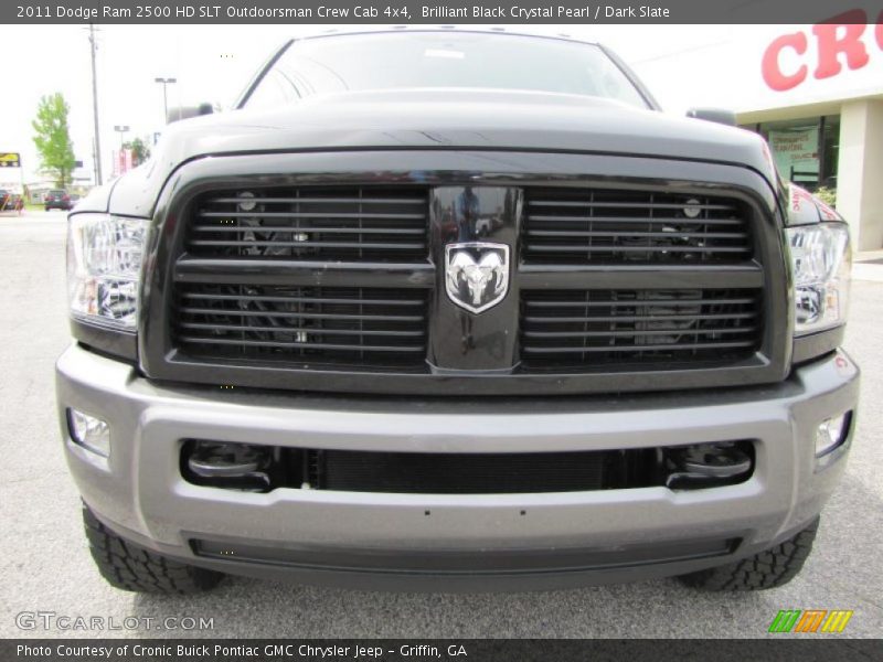 Brilliant Black Crystal Pearl / Dark Slate 2011 Dodge Ram 2500 HD SLT Outdoorsman Crew Cab 4x4