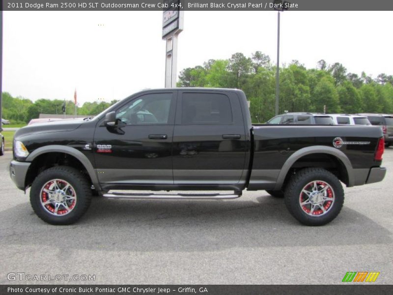  2011 Ram 2500 HD SLT Outdoorsman Crew Cab 4x4 Brilliant Black Crystal Pearl