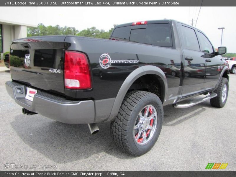 Brilliant Black Crystal Pearl / Dark Slate 2011 Dodge Ram 2500 HD SLT Outdoorsman Crew Cab 4x4