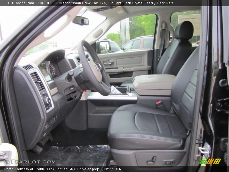 Brilliant Black Crystal Pearl / Dark Slate 2011 Dodge Ram 2500 HD SLT Outdoorsman Crew Cab 4x4