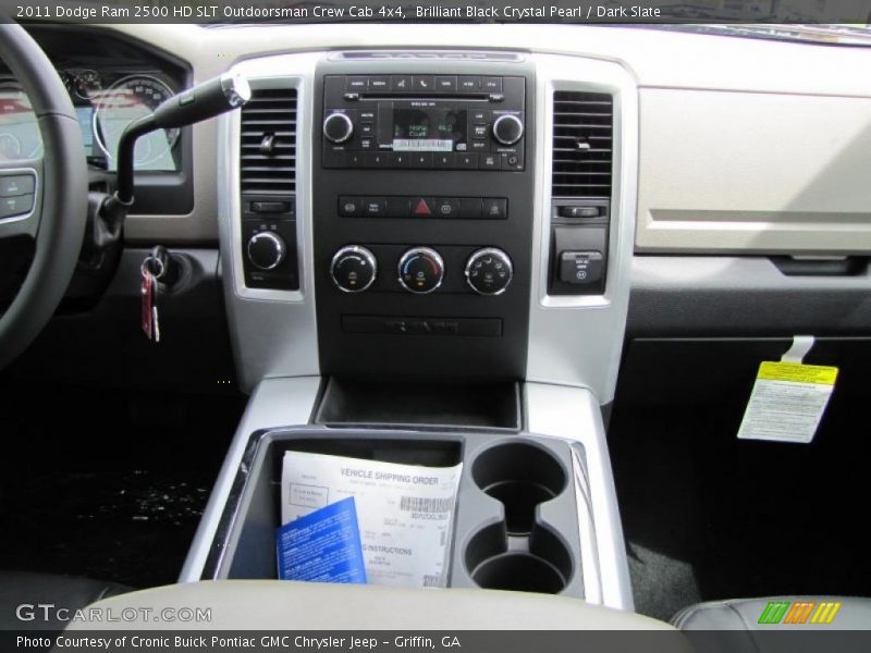 Brilliant Black Crystal Pearl / Dark Slate 2011 Dodge Ram 2500 HD SLT Outdoorsman Crew Cab 4x4