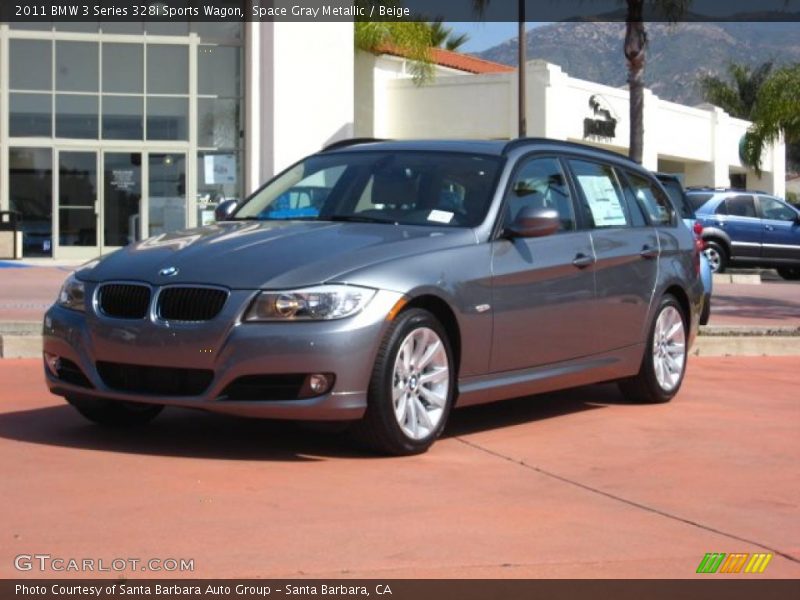 Front 3/4 View of 2011 3 Series 328i Sports Wagon