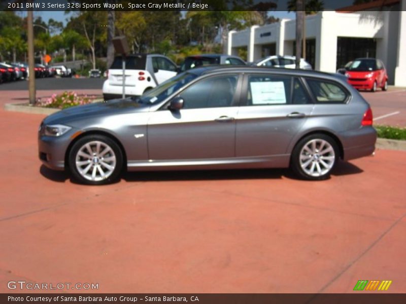 Space Gray Metallic / Beige 2011 BMW 3 Series 328i Sports Wagon