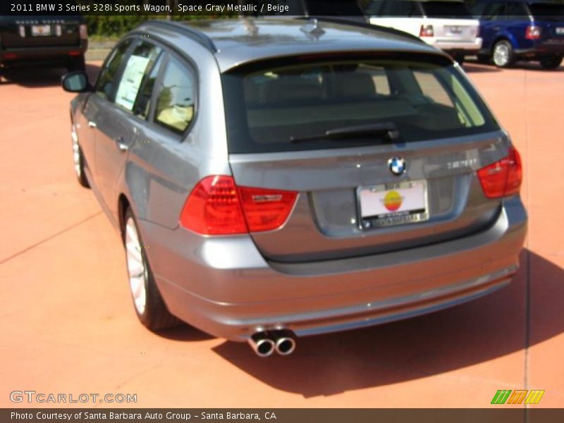 Space Gray Metallic / Beige 2011 BMW 3 Series 328i Sports Wagon